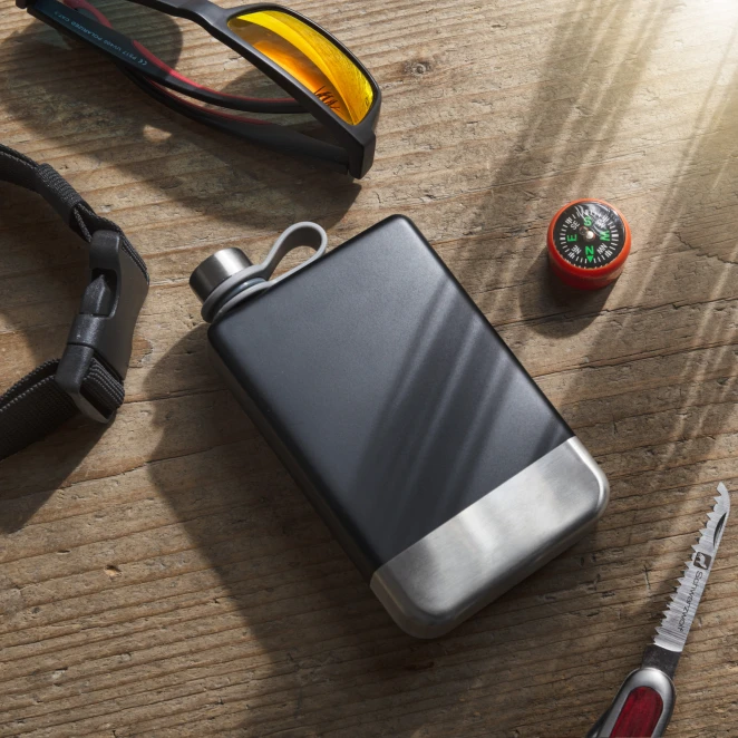 Piersiówka HALTI 266 ml Schwarzwolf do naniesienia logo Zdjęcie 6