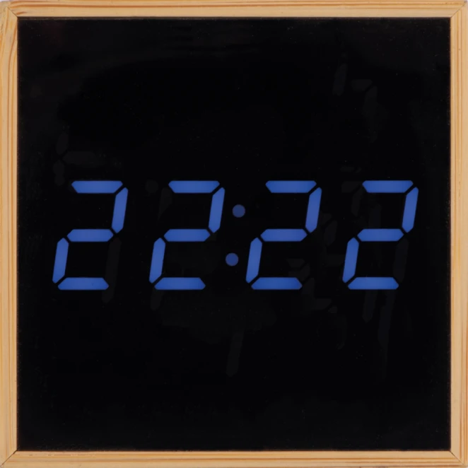 Zegar biurkowy CHARLESTON z logo firmy Zdjęcie 2