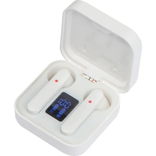 Słuchawki douszne solarne bezprzewodowe DAYTON z nadrukiem logo Zdjęcie 4