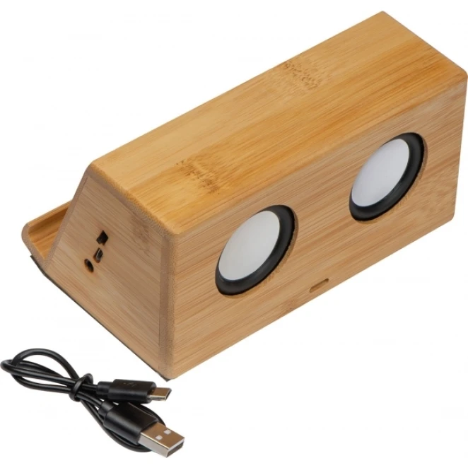 Głośnik z ładowarką indukcyjną NUREMBERG z nadrukiem na zamówienie Zdjęcie 5