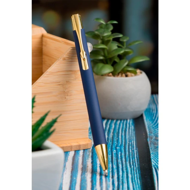 Długopis metalowy soft touch GLENDALE z logo firmy Zdjęcie 7