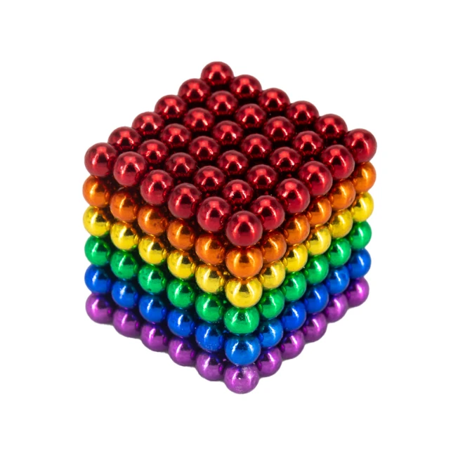 Neocube tęczowe kulki magnetyczne antystres z logo Zdjęcie