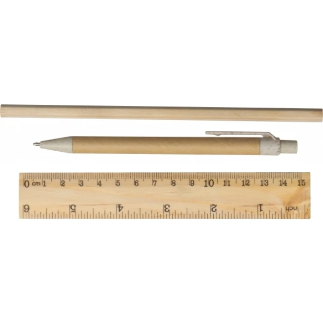 Zestaw piśmienny w piórniku TERESINA z nadrukiem na zamówienie Zdjęcie 3