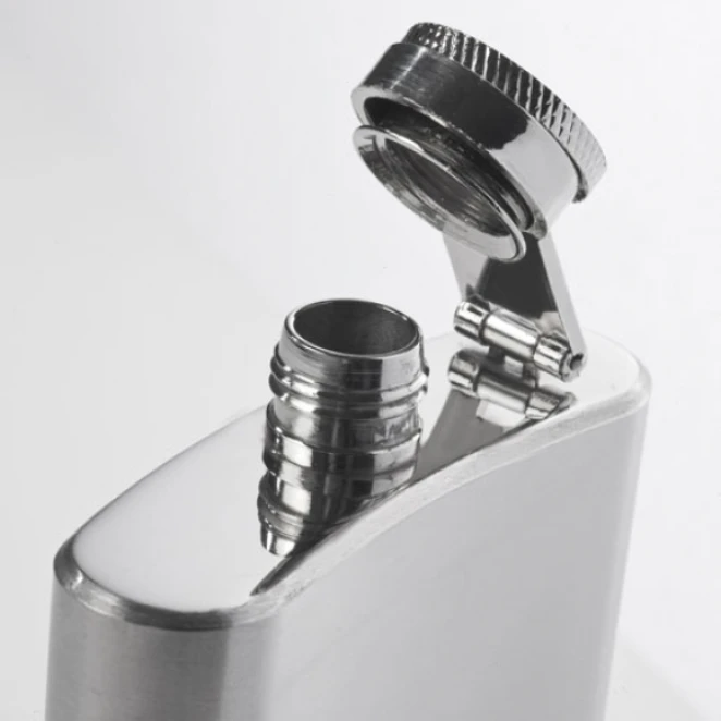 Piersiówka stalowa FRESNO 104 ml do naniesienia logo Zdjęcie 5