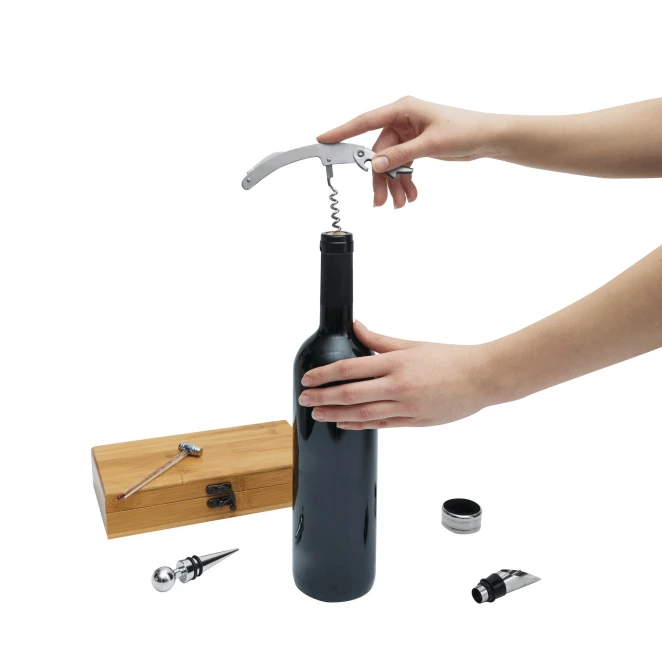 Zestaw do wina BAMBOOO PLEASURE z logo Zdjęcie 5