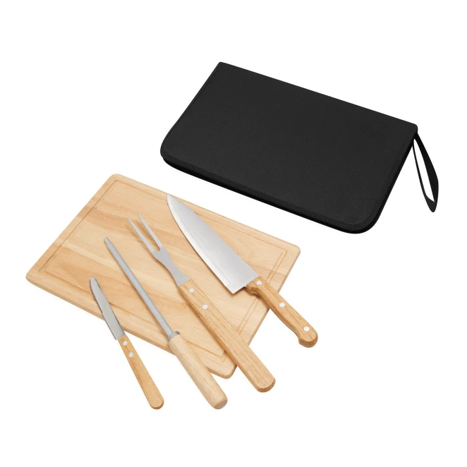 Deska ze sztućcami BEST BBQ do naniesienia logo Zdjęcie