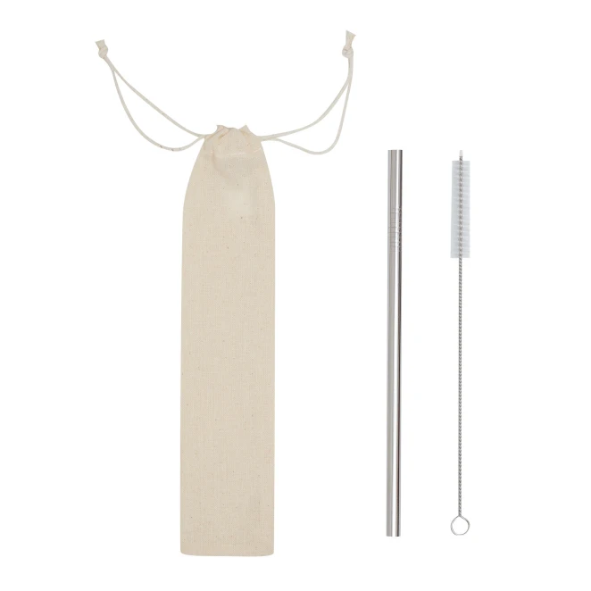 Słomka do picia ze stali nierdzewnej DRINK ELEGANT z naniesieniem logo Zdjęcie 2