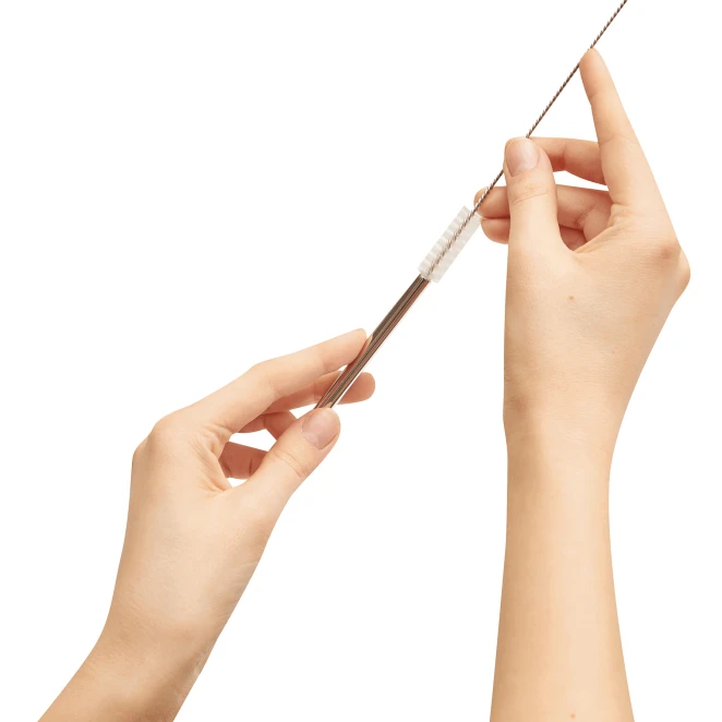 Słomka do picia ze stali nierdzewnej DRINK ELEGANT z naniesieniem logo Zdjęcie 3