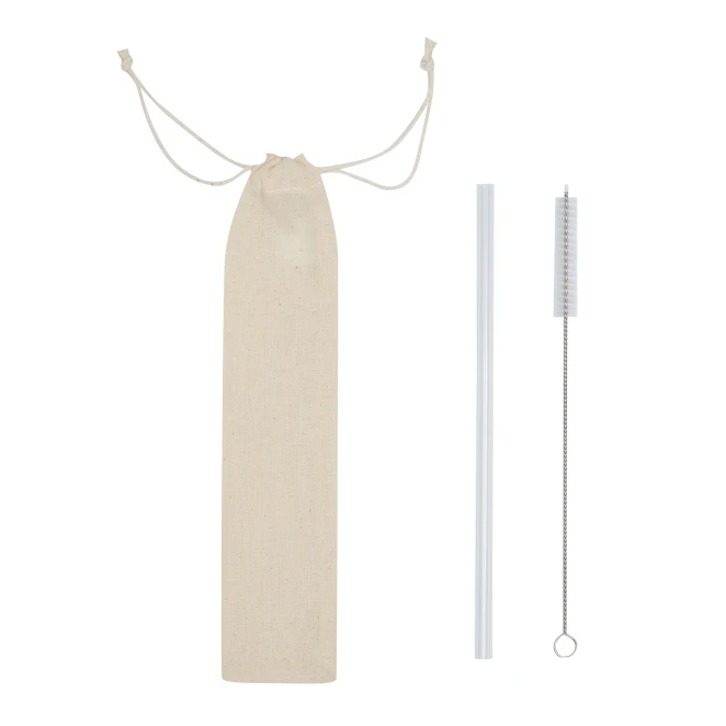 Szklana słomka do picia DRINK SMART do naniesienia logo Zdjęcie 2