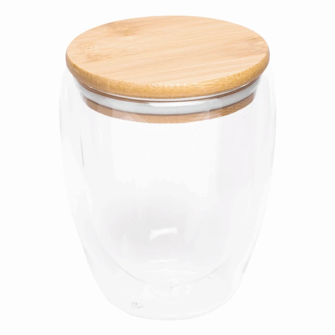 Dwuścienna szklanka BAMBOO ART M, o pojemności ok. 350 ml. z logo Zdjęcie