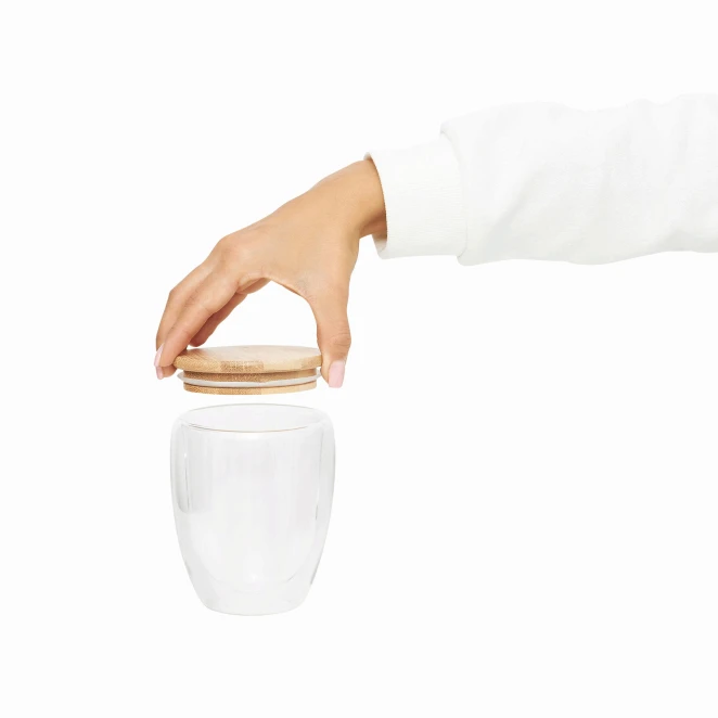 Dwuścienna szklanka BAMBOO ART M, o pojemności ok. 350 ml. z logo Zdjęcie 8