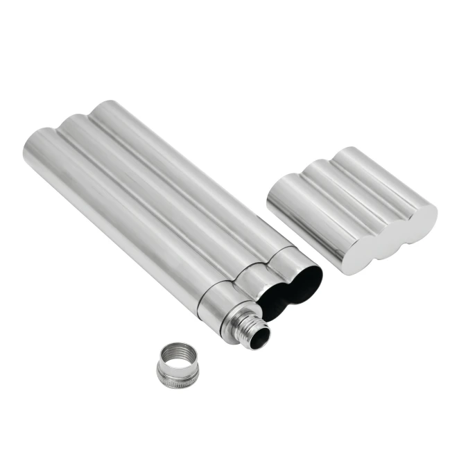 Piersiówka CIGAR STYLE z miejscem na cygara. do drukowania logo Zdjęcie 2