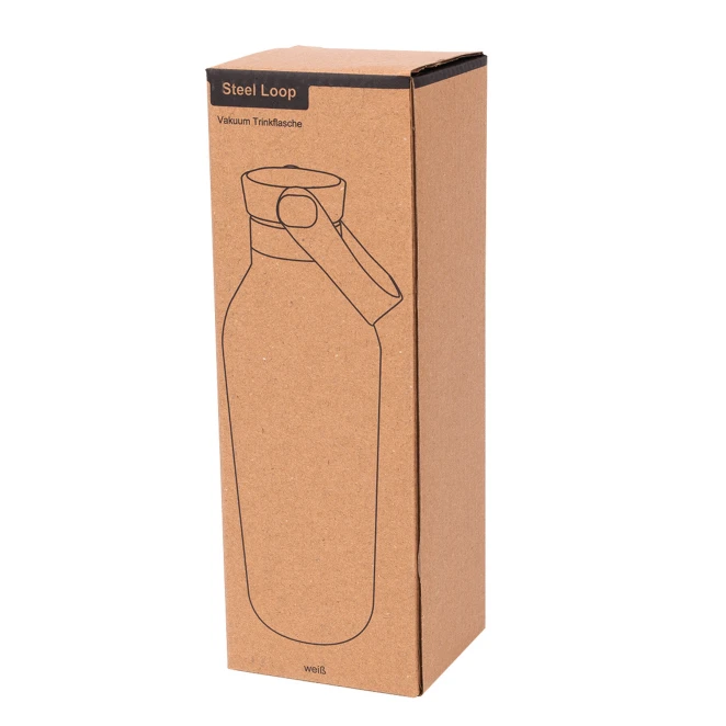 Próżniowa butelka termiczna STEEL LOOP z nadrukiem na zamówienie Zdjęcie 9