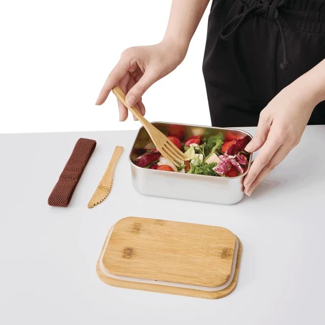 Pudełko śniadaniowe ECO TASTE do naniesienia logo Zdjęcie 7