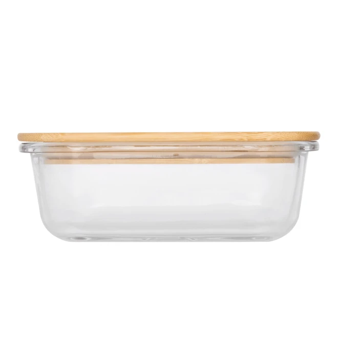 Pudełko na lunch ROSILI M z bambusową pokrywką : pojemność ok. 350 ml do drukowania logo Zdjęcie 3
