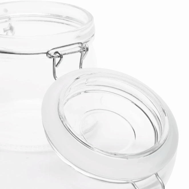 Szklany słoik CLICKY M, pojemność ok. 500 ml. z naniesieniem logo Zdjęcie 7