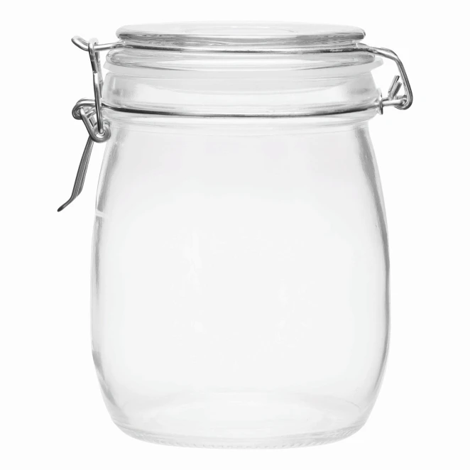 Szklany słoik CLICKY L, pojemność ok. 750 ml. z nadrukiem na zamówienie Zdjęcie 4