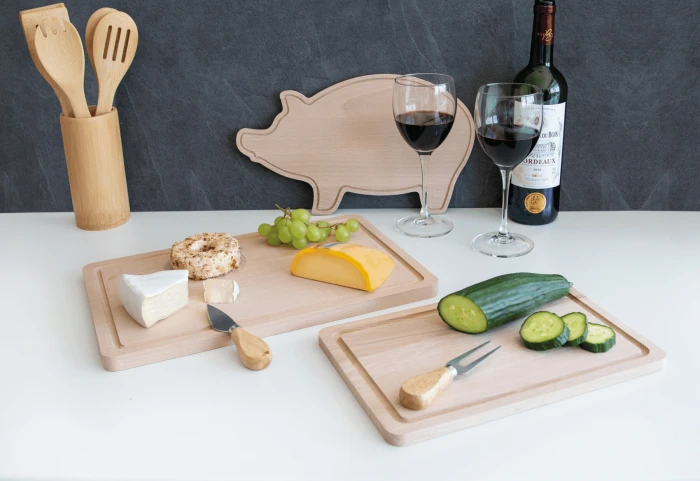 Deska do krojenia WOODEN SQUARE do drukowania logo Zdjęcie 5