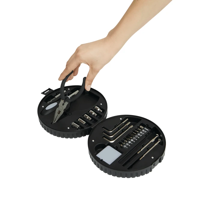 Zestaw narzędzi w kształcie opony samochodowej. z nadrukiem na zamówienie Zdjęcie 6