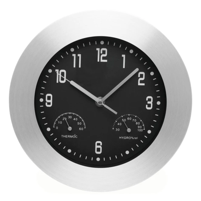 Aluminiowy zegar ścienny JUPITER do nałożenia logo Zdjęcie 2