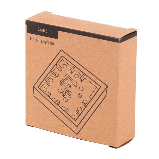 Drewniana gra labirynt LOST z logo firmy Zdjęcie 6