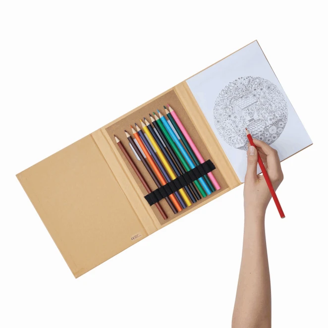 Zestaw do kolorowania COLORFUL BOOK z nadrukiem logo Zdjęcie 5