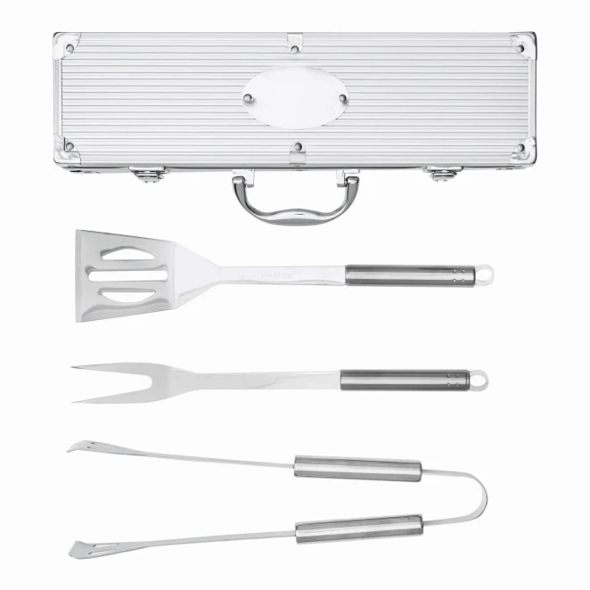 Zestaw nierdzewnych sztućców do grilla ROAST do nałożenia logo Zdjęcie 3
