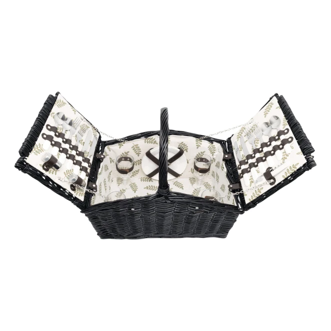 Wiklinowy kosz piknikowy RICHMOND PARK z naniesieniem logo Zdjęcie 3