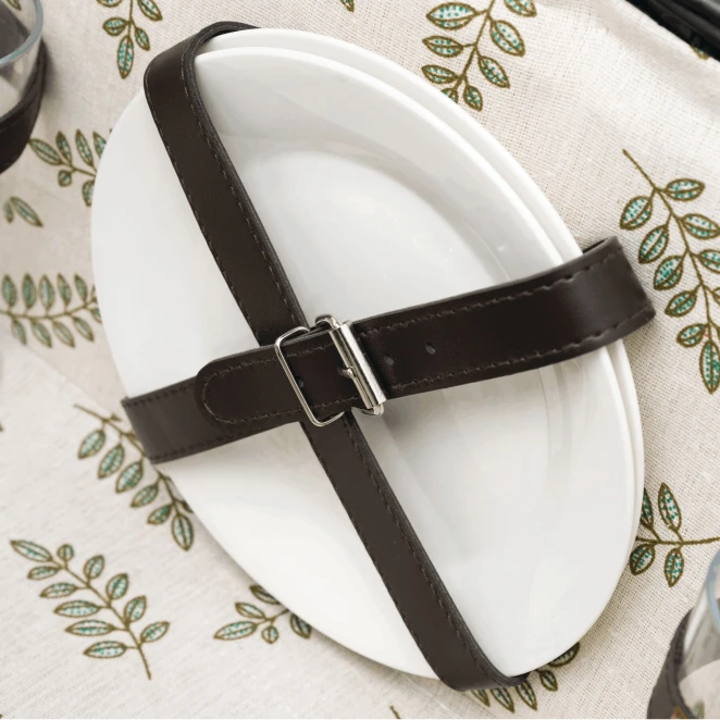 Wiklinowy kosz piknikowy RICHMOND PARK z naniesieniem logo Zdjęcie 7