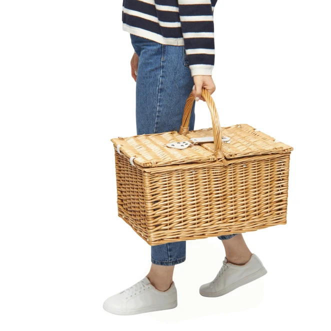 Wiklinowy koszyk piknikowy STANLEY PARK z naniesieniem logo Zdjęcie 10