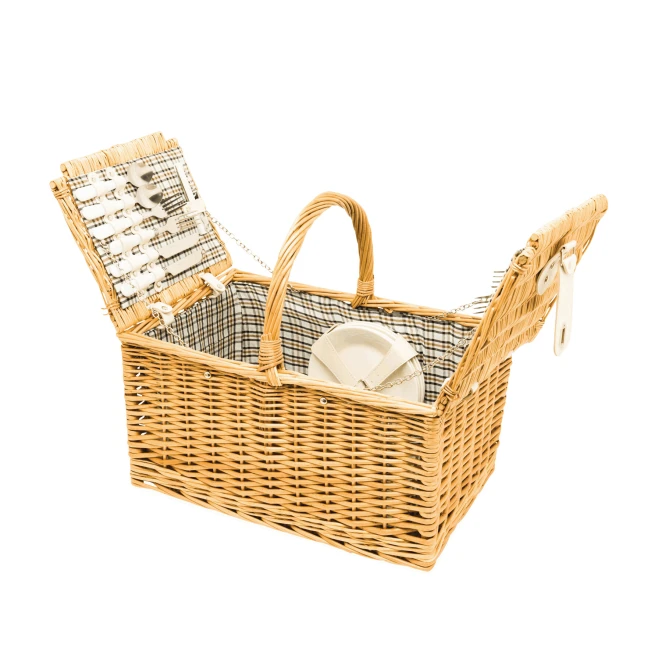 Wiklinowy koszyk piknikowy STANLEY PARK z naniesieniem logo Zdjęcie