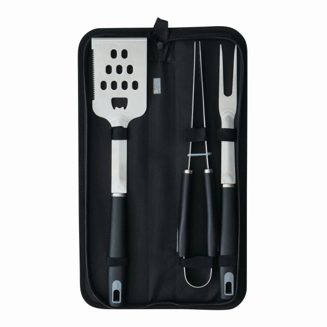 Sztućce do grilla ze stali nierdzewnej PRETTY BBQ z logo firmy Zdjęcie 2