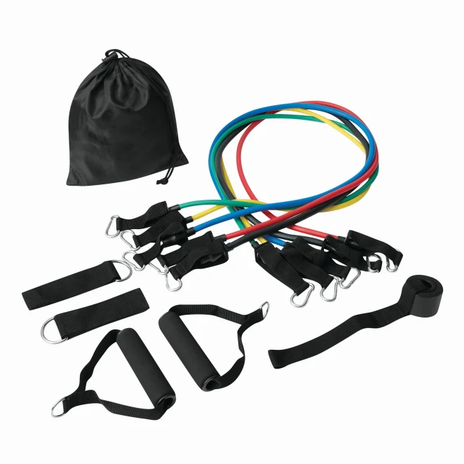 Zestaw gum oporowych do ćwiczeń FITNESS TIME z nadrukiem logo Zdjęcie