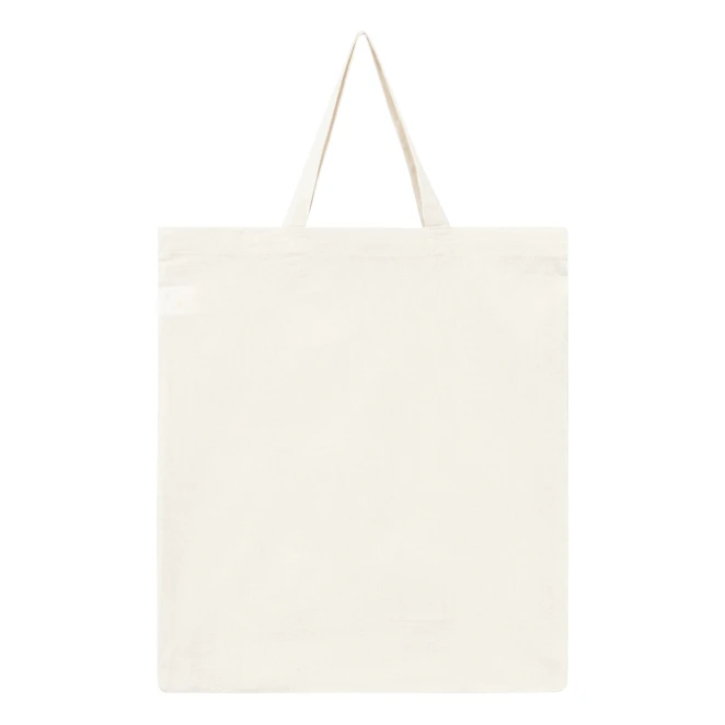 Torba bawełniana PURE z krótkimi uszami z naniesieniem logo Zdjęcie 2