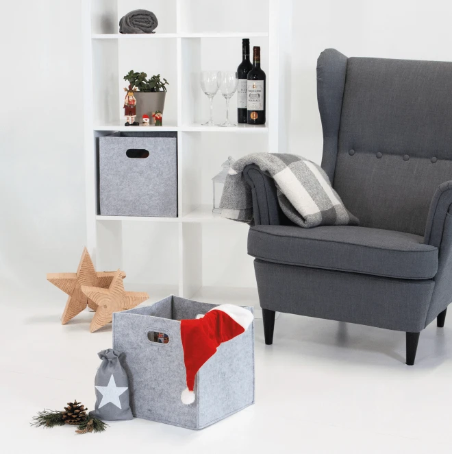 Pudełko filcowe do przechowywania HYGGE do nałożenia logo Zdjęcie 8