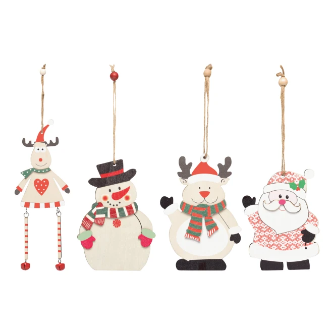 Zawieszka na prezent i choinkę WOODEN SNOWI z naniesieniem logo Zdjęcie 3