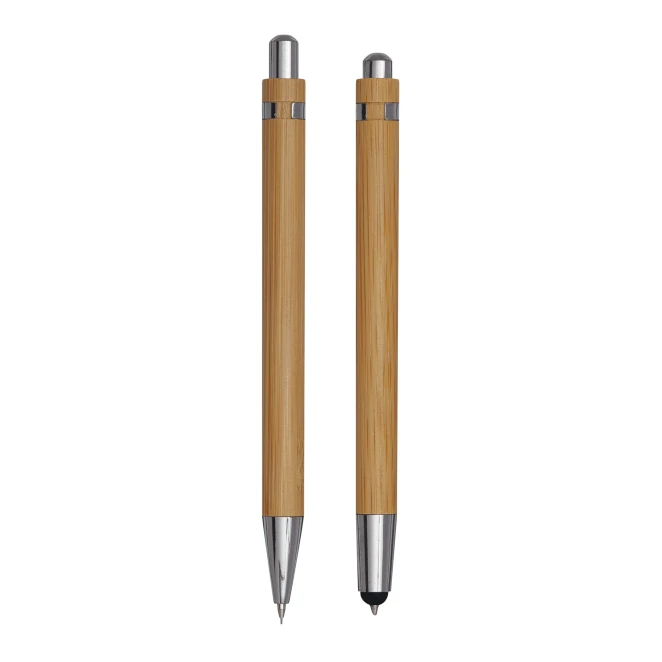 Zestaw do pisania DOUBLE BAMBOO do naniesienia logo Zdjęcie 5