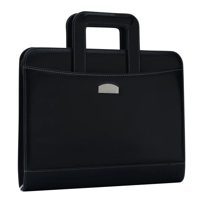 Portfolio NOBLESSE RING, portfolio ze skóry ekologicznej, w formacie A4 z nadrukiem logo Zdjęcie