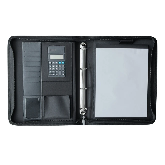 Portfolio NOBLESSE RING, portfolio ze skóry ekologicznej, w formacie A4 z nadrukiem logo Zdjęcie 2