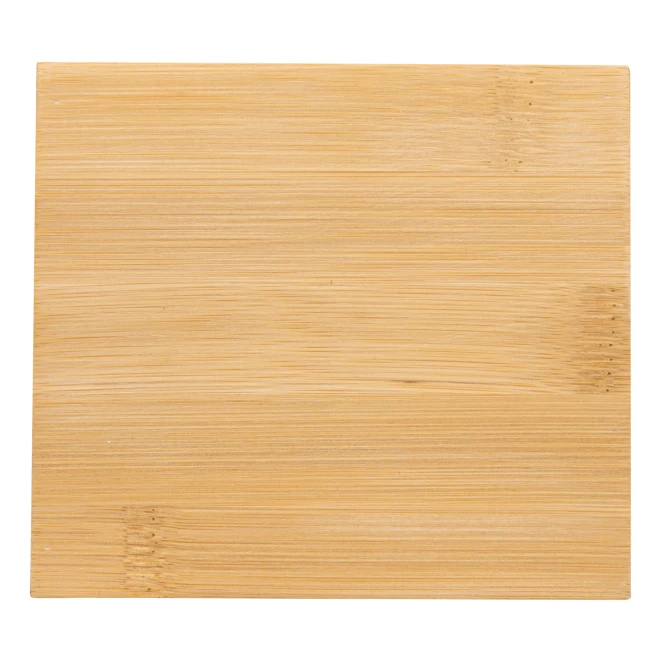 Pudełko na karteczki NEVER FORGET BAMBOO z nadrukiem logo Zdjęcie 3