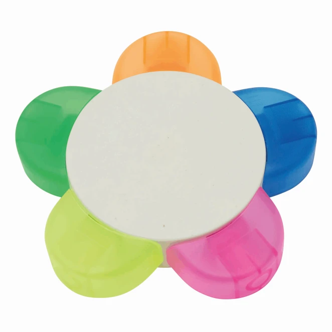 Zakreślacz w kształcie kwiatka FLOWER z nadrukiem logo Zdjęcie