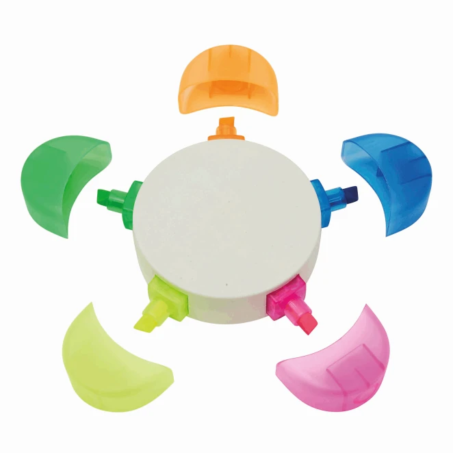 Zakreślacz w kształcie kwiatka FLOWER z nadrukiem logo Zdjęcie 3