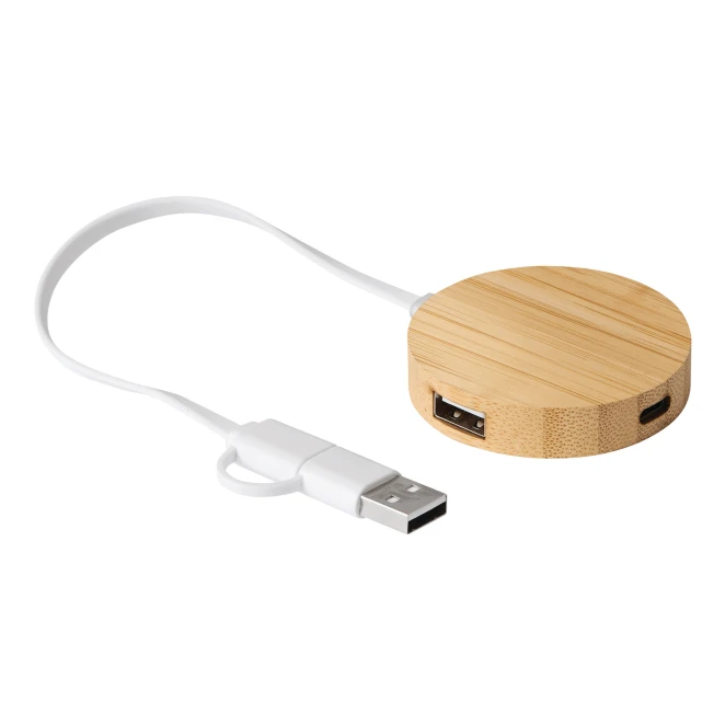 USB hub MULTIPLIER CIRCLE z naniesieniem logo Zdjęcie