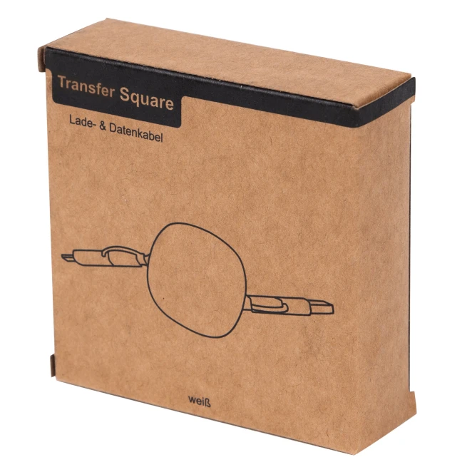 Kabel do ładowania i przesyłania danych TRANSFER SQUARE z logo Zdjęcie 5