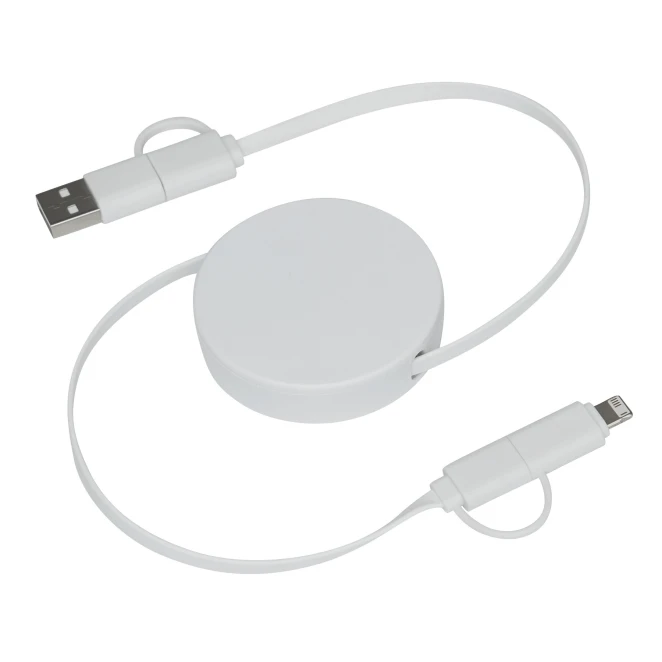 Kabel do ładowania i przesyłania danych TRANSFER ROUND z nadrukiem na zamówienie Zdjęcie 2