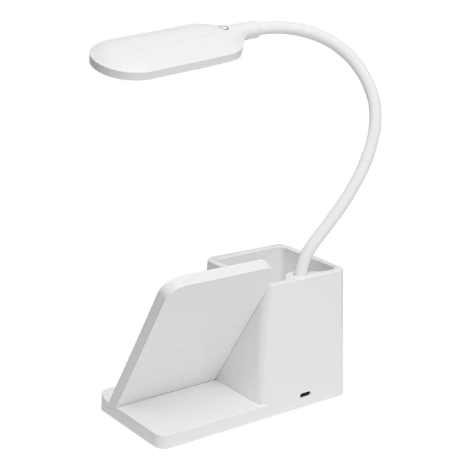 Lampa biurkowa ze stacją ładującą LIGHT & CHARGE do nałożenia logo Zdjęcie 5