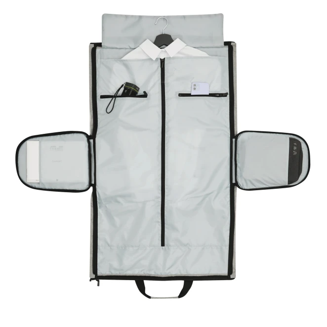 Torba podróżna MILANO ze zintegrowaną torbą na ubrania. z nadrukiem logo Zdjęcie 10