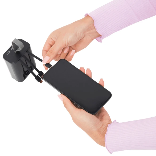 Powerbank z latarką OPEN SOURCE z nadrukiem logo Zdjęcie 8