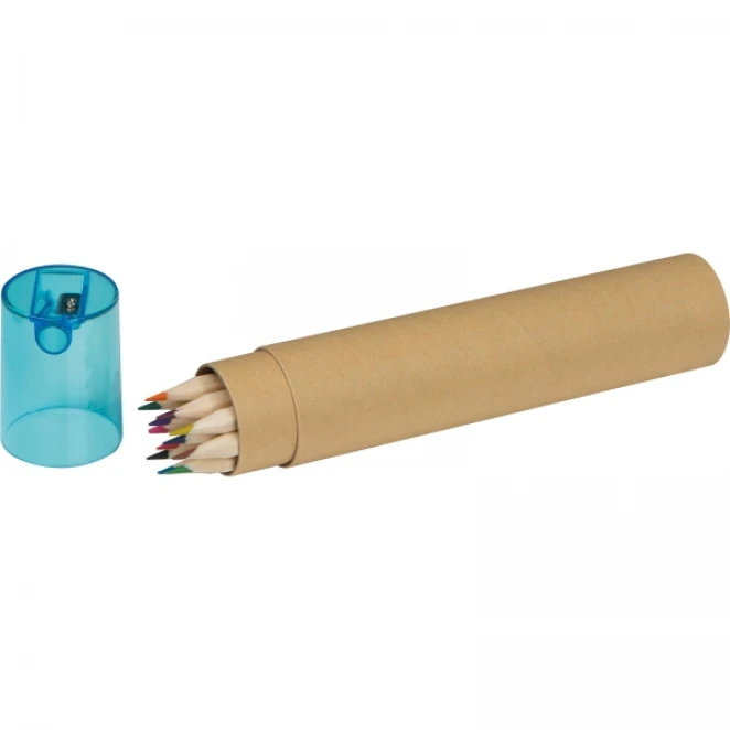 Kredki drewniane 12 kolorów z logo firmy Zdjęcie 2