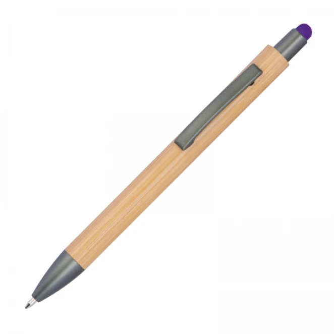 Długopis drewniany touch pen z nadrukiem na zamówienie Zdjęcie 2